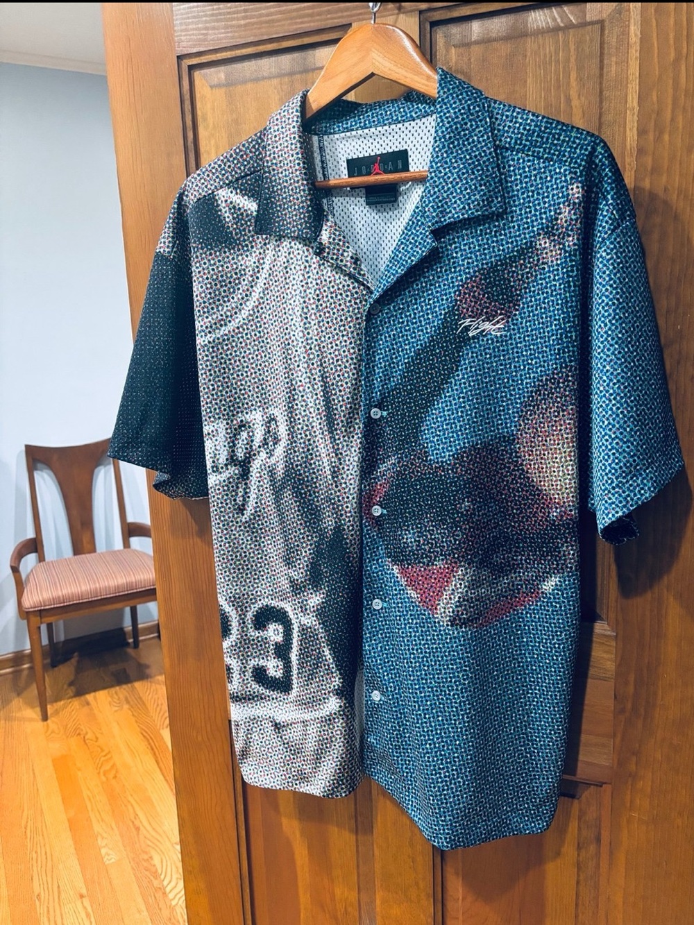 JORDAN FLIGHT HERITAGE Button-Up Short Sleeve Shirt